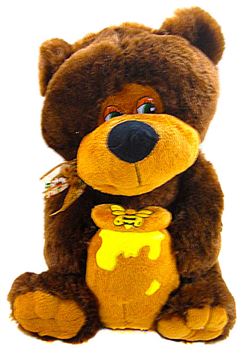 Медведь с бочонком мёда 34см. 8029-2015-4 (120шт. в кор.)