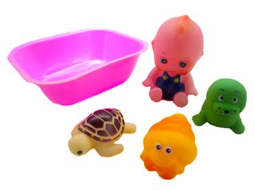 Набор резиновых игрушек BLS88-8 с пупсом в ванной (120шт.в кор.)