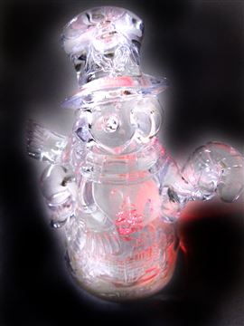 Снеговик светящийся (мягкий пластик 12см 4 вида) А114 (240 шт в кор)
