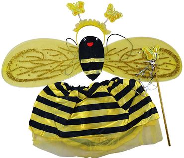 Набор карнавальный Пчела (юбка,крылья,ободок,палочка) 18-2-952 (200шт.в кор.)