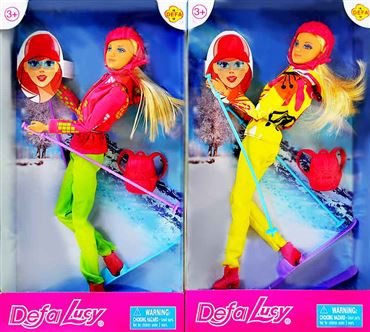 Кукла 8373 Defa Lucy на лыжах (36шт.в кор.)