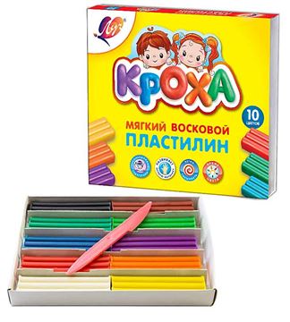 Пластилин мягкий Кроха 10цв. 875-08