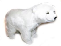 Сувенир из натурального меха медведь белый  …