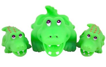 Набор резиновых игрушек B100-5 крокодилы 3шт. (144шт.в кор.)