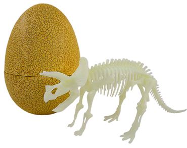 3D Пазл 132 скелет динозавра в бол яйце (свет в ночи) (6шт.в уп.) (108шт.в кор.)