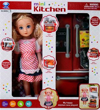 Кукла 66085-3 с холодильником (24)