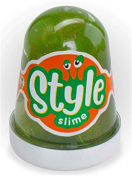 STYLE SLIME блестящий Зеленый с ароматом яблока 130мл. Сл019