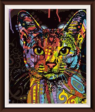 Картина по номерам на холсте 50х40 Абиссинская кошка КН5040080