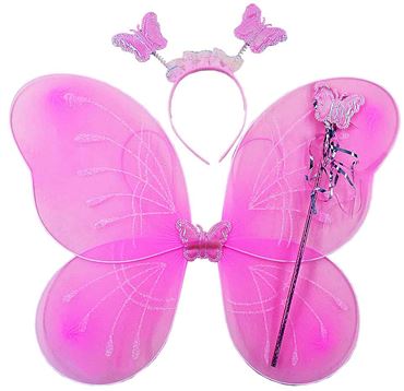 Набор карнавальный (крылья бабочки, ободок, палочка) 20-2-726 (300)