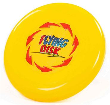 Летающая тарелка d215мм (жёлтая) 90027 (13шт.в кор.)