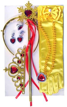 Набор карнавальный FR (перчатка, корона, серьги, палочка) 21-2-356 (150)