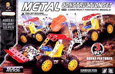 Конструктор металл 6607 трактор 3в1 (120)