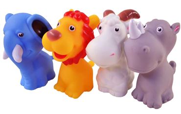 Набор резиновых игрушек 6358-2 животные 4шт. (144)