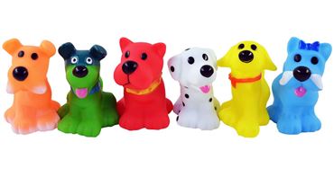 Набор резиновых игрушек 7222-8 собаки 6шт. (144)