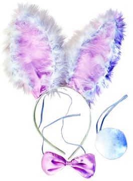 Набор карнавальный (Уши зайца, хвост, бабочка) 22-2-598 (240)