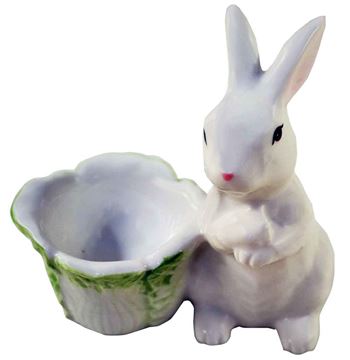 Сувенир вазочка с зайцем (керамика) 22-2-803 (72)