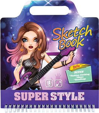 Блокнот 36л. с трафаретами и наклейками Superstyle 200*220мм 89636