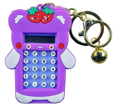 Калькулятор с лабиринтом детский (брелок) 23-2-844-3 Мишка (50)