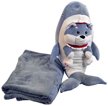 Подушка-одеяло Собака в одежде акулы (Собака 60см. одеяло 150*100см.) 23-2-153 (60)