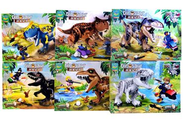 Конструктор 77110 YE DINOSAURS 6видов (120)