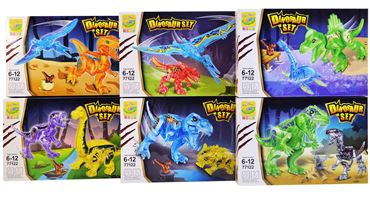 Конструктор 77122 YE DINOSAURS 6видов (144)