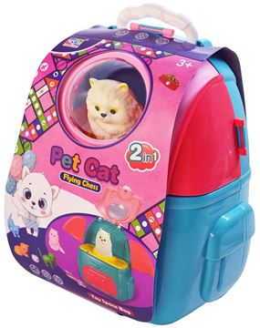 Кошка KDL99-07 с аксессуарами в рюкзаке (24)