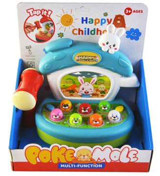 Игрушка Нажимай-ка Зайка с молоточком на бат.6610 (48)