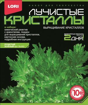 Лучистые кристаллы Зелёный кристалл Лк003