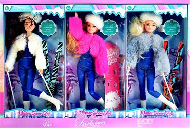 Кукла 1882G ББ зимние виды спорта 3вида (216)