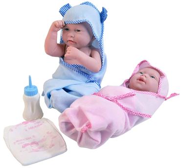 Кукла QH15-10 BB в полотенце 2цвета (48)