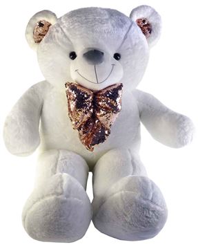 МИ Медведь с блест бантом 115см. 24-2-198 (40)