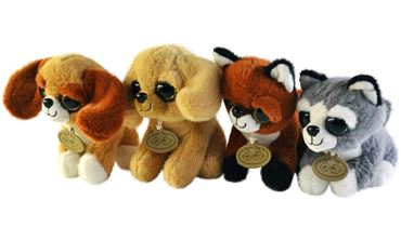 МИ Собака с медальоном стоит 4цвета 18см. 24-2-273 (100)