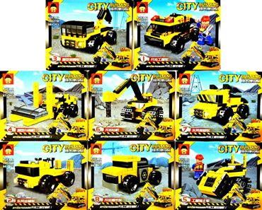 Конструктор 11027B S Строительная техника 8видов 8в1 (8шт.в уп.) (384)
