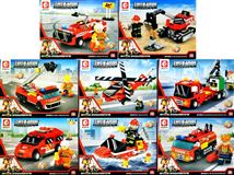 Конструктор 2537-2544 S Пожарный 8в1 8видов &hellip;