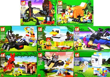 Конструктор LB1184 LB MCRFT 8видов (8шт.в уп.) (368)