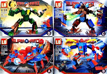 Конструктор LB6101 LB AV 4вида (8шт.в уп.) (360)