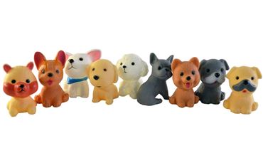 Набор резиновых игрушек TG2021A-5 собаки 9шт. (162)