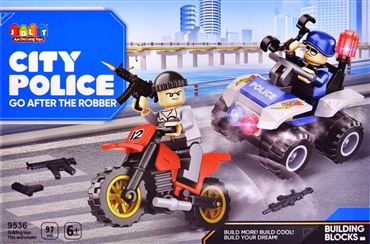 Конструктор блочный 9536 JDLT CITY POLICE (120)