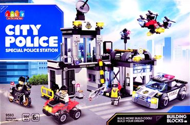Конструктор блочный 9593 JDLT CITY POLICE (18)
