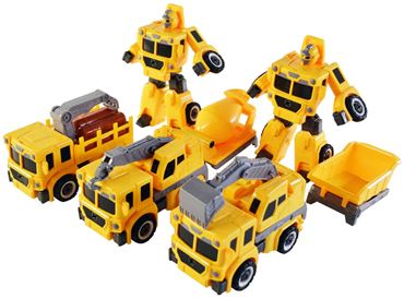 Машина-трансформер D622-H582A строительная 5видов (12шт.в уп.) (144)
