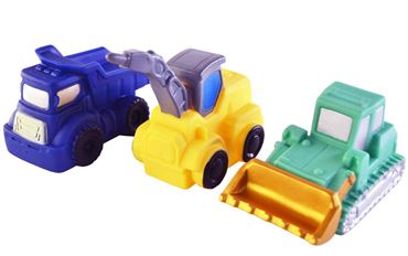 Набор резиновых игрушкек YRB01-1 машинки 3шт. (144)