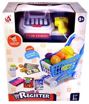 Кассовый аппарат CF8237 с тележкой и продуктами (24)