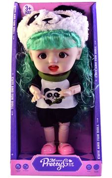 Кукла 1004-X12 PRETTY в одежде животного шарнир муз (48)