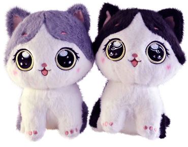 МИ Кошка большие глаза 2цвета 23см. 25-1-566/25-1-380 (200)