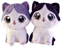 МИ Кошка большие глаза 2цвета 23см. 25-1-56 …