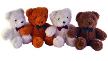 МИ Медведь с бантом 4цвета 22см. 25-1-536/24-2-277 (120)