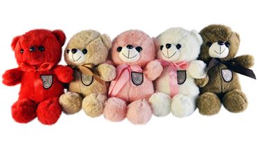 МИ Медведь с бантом вышивка 5цветов 30см. 25-1-538 (240)