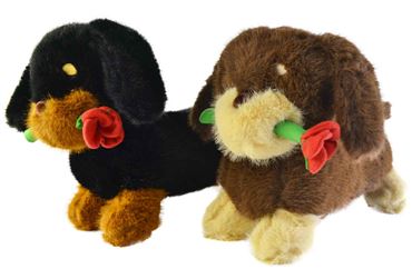 МИ Собака с цветком стоит 2вида 30см. 25-1-523 (80)