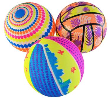 Мяч 25-1-313 с рисунком Пляжный 22см. (500)