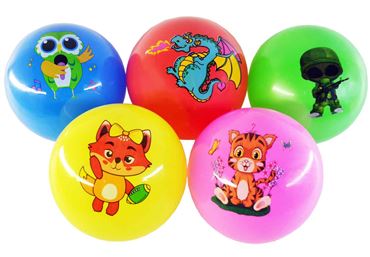 Мяч 25-1-318 с рисунком в асс 15см. (800)